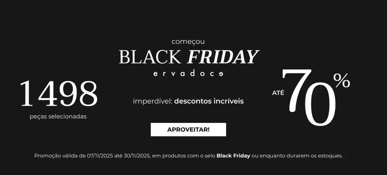 Catálogo Erva Doce em Salvador | Black Friday  | 2025-11-18T00:00:00.000Z - 2025-11-30T00:00:00.000Z