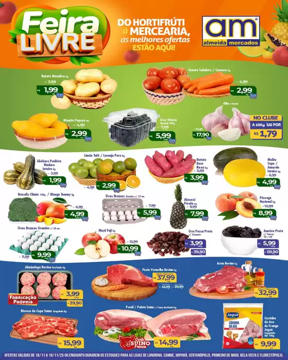 Catálogo Almeida Mercados | Feira Livre | 2025-11-18T00:00:00.000Z - 2025-11-19T00:00:00.000Z