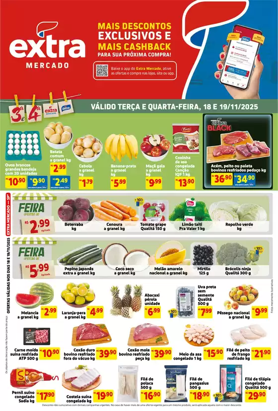 Catálogo Clube Extra em Gravataí | Ofertas | 2025-11-18T00:00:00.000Z - 2025-11-19T00:00:00.000Z