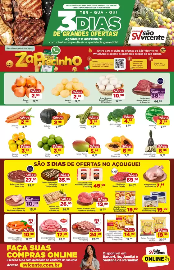 Catálogo Supermercados São Vicente em Santana de Parnaíba | Promoções especiais em andamento | 2025-11-18T00:00:00.000Z - 2025-11-20T00:00:00.000Z