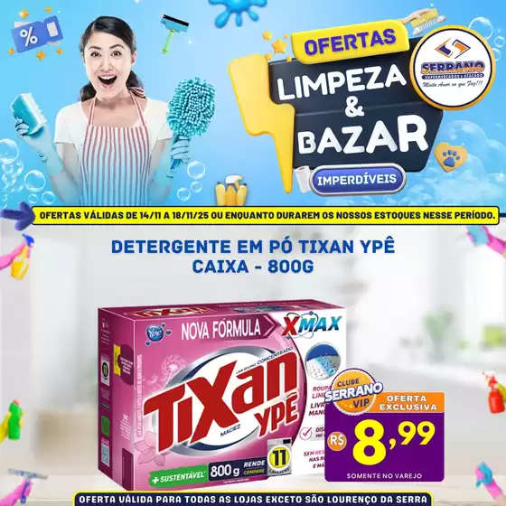 Catálogo Serrano Supermercado em Valinhos | Encarte Serrano Supermercado | 2025-11-14T00:00:00.000Z - 2025-11-18T00:00:00.000Z
