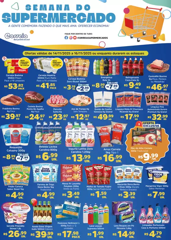 Catálogo Supermercados Correia em Duque de Caxias | Semana De Supermercado | 2025-11-18T00:00:00.000Z - 2025-11-18T00:00:00.000Z