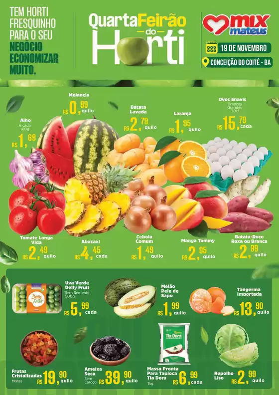 Catálogo Supermercados Mateus em São Bernardo do Campo | Quarta Do Hortifruti | 2025-11-19T00:00:00.000Z - 2025-11-19T00:00:00.000Z