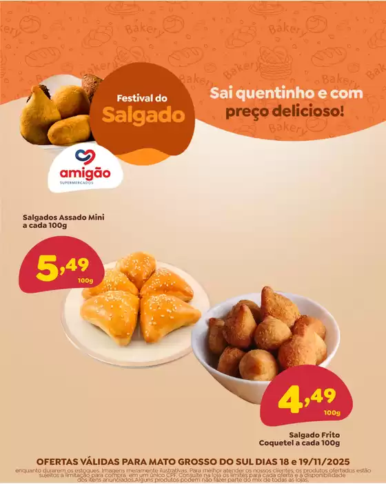 Catálogo Amigão Supermercados | Festival do salgado | 2025-11-19T00:00:00.000Z - 2025-11-19T00:00:00.000Z