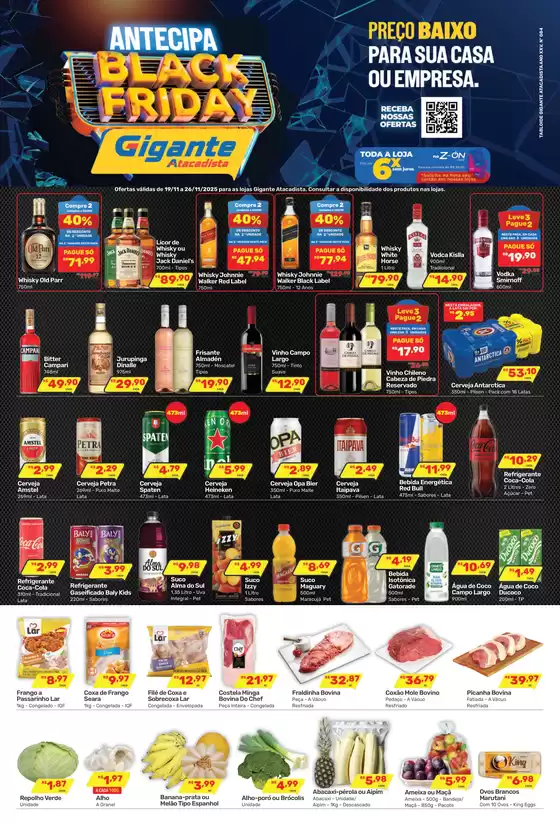 Catálogo Gigante Atacadista em Curitiba | Encarte Gigante Atacadista | 2025-11-19T00:00:00.000Z - 2025-11-26T00:00:00.000Z
