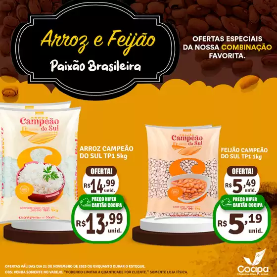 Catálogo Cocipa em Araras | Ofertas e promoções atuais | 2025-11-21T00:00:00.000Z - 2025-11-21T00:00:00.000Z