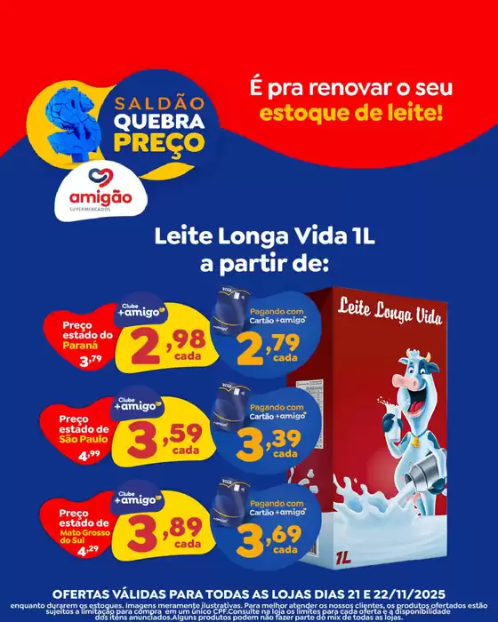 Catálogo Amigão Supermercados em Curitiba | Saldão Quebra Preço | 2025-11-21T00:00:00.000Z - 2025-11-22T00:00:00.000Z
