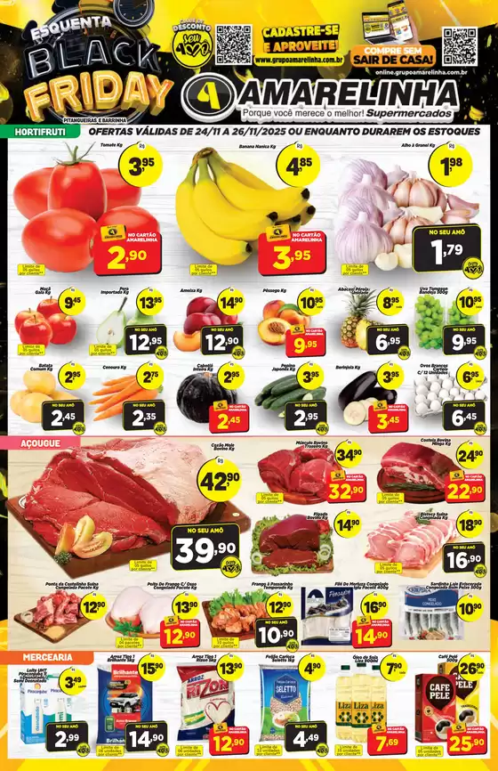 Catálogo Amarelinha Supermercados em Salinas | Esquenta Black Friday | 2025-11-24T00:00:00.000Z - 2025-11-26T00:00:00.000Z