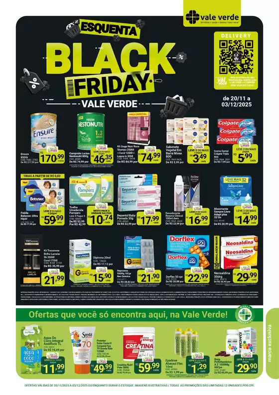 Catálogo Farmácias Vale Verde em Itaitinga | Melhores ofertas para compradores econômicos | 2025-11-20T00:00:00.000Z - 2025-12-03T00:00:00.000Z