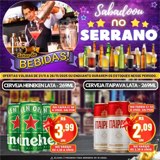 Catálogo Serrano Supermercado em Itaitinga | Ampla seleção de ofertas | 2025-11-21T00:00:00.000Z - 2025-11-26T00:00:00.000Z