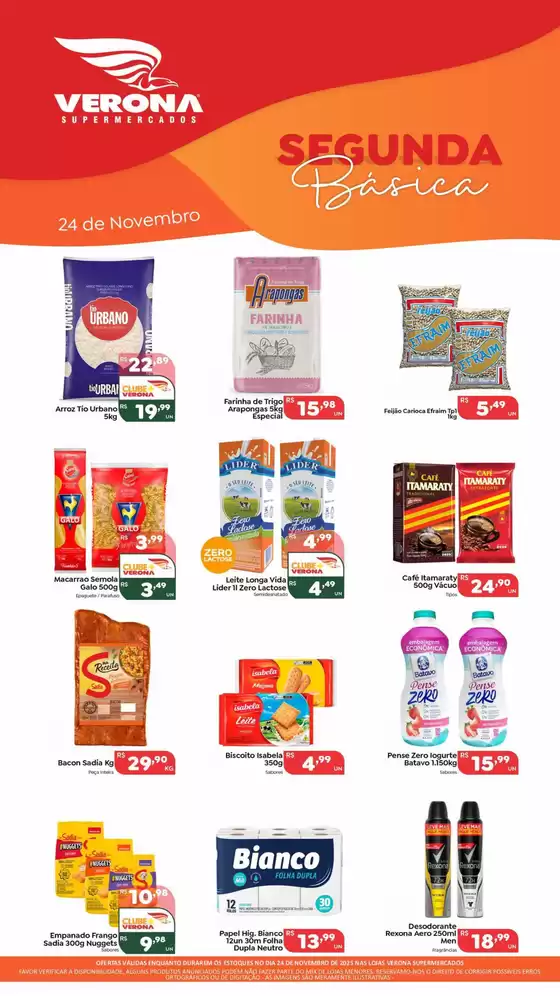 Catálogo Verona Supermercados em Itaitinga | Encarte Verona Supermercados | 2025-11-24T00:00:00.000Z - 2025-11-24T00:00:00.000Z