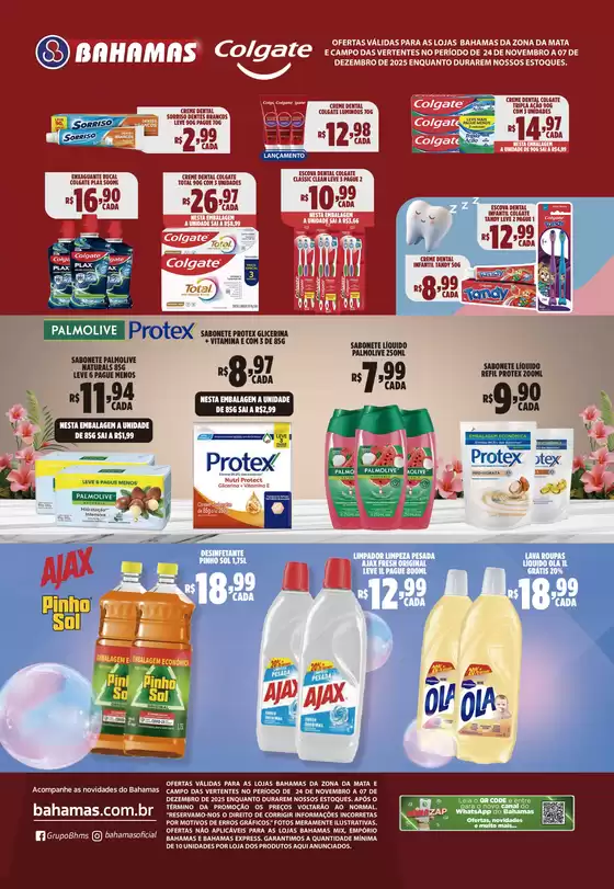 Catálogo Bahamas Supermercados em Rio de Janeiro | Ofertas Colgate | 2025-11-25T00:00:00.000Z - 2025-12-07T00:00:00.000Z