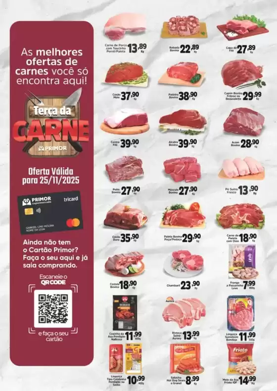 Catálogo Primor Supermercado em Valinhos | Terça Da Carne | 2025-11-25T00:00:00.000Z - 2025-11-25T00:00:00.000Z