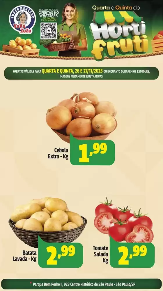 Catálogo Vovó Zuzu em Rio Brilhante | Quarta E Quinta Do HortiFruti | 2025-11-26T00:00:00.000Z - 2025-11-27T00:00:00.000Z