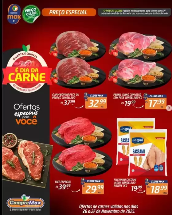 Catálogo CompreMax em São Paulo | E Dia De Carne | 2025-11-26T00:00:00.000Z - 2025-11-27T00:00:00.000Z