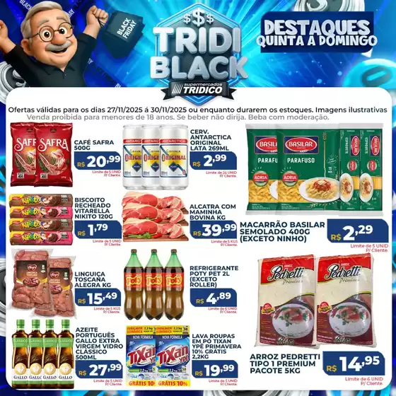 Catálogo Supermercados Tridico em Vinhedo | Ofertas de Quinta a Domingo  | 2025-11-27T00:00:00.000Z - 2025-11-30T00:00:00.000Z