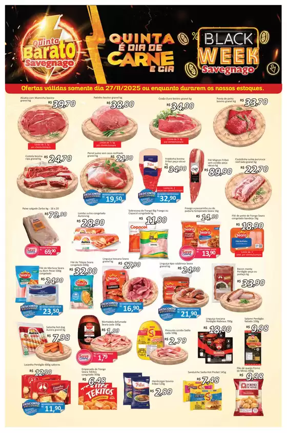 Catálogo Supermercado Savegnago em Guarulhos | Ótima oferta para caçadores de pechinchas | 2025-11-27T00:00:00.000Z - 2025-11-27T00:00:00.000Z