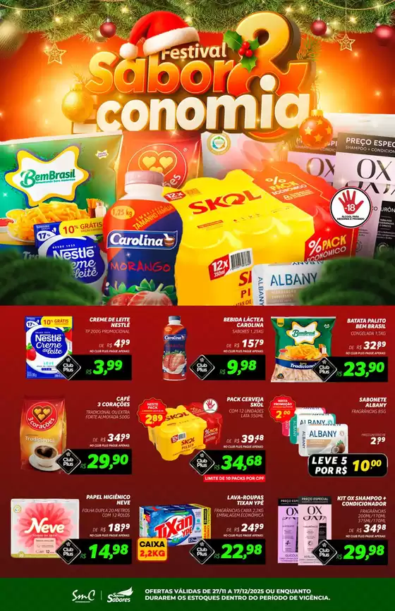 Catálogo Supermercado Cubatão em Betim | Sabor & Economia | 2025-11-27T00:00:00.000Z - 2025-12-17T00:00:00.000Z