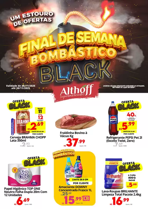 Catálogo Althoff Supermercados | Final de Semana Bombástico Black Friday. | 2025-11-28T00:00:00.000Z - 2025-11-30T00:00:00.000Z