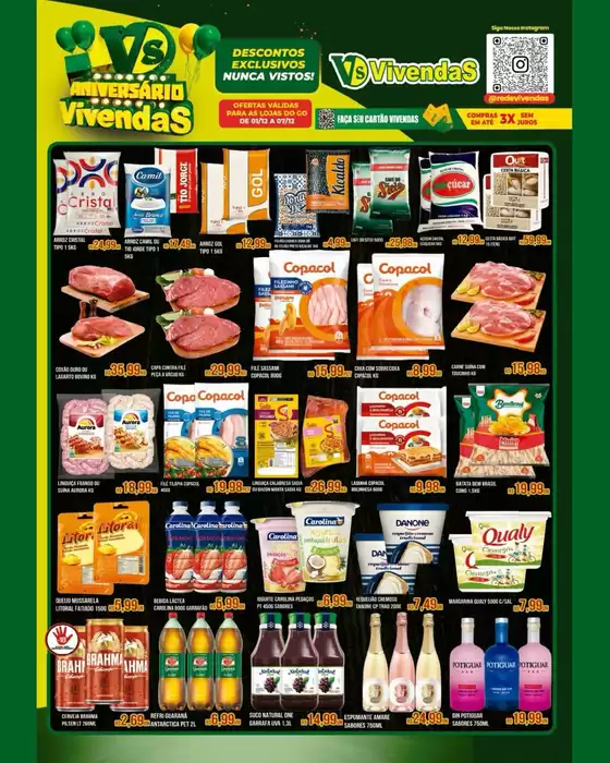 Catálogo Vivendas Supermercado em Cariacica | Aniversàrio Vivendas | 2025-12-01T00:00:00.000Z - 2025-12-07T00:00:00.000Z