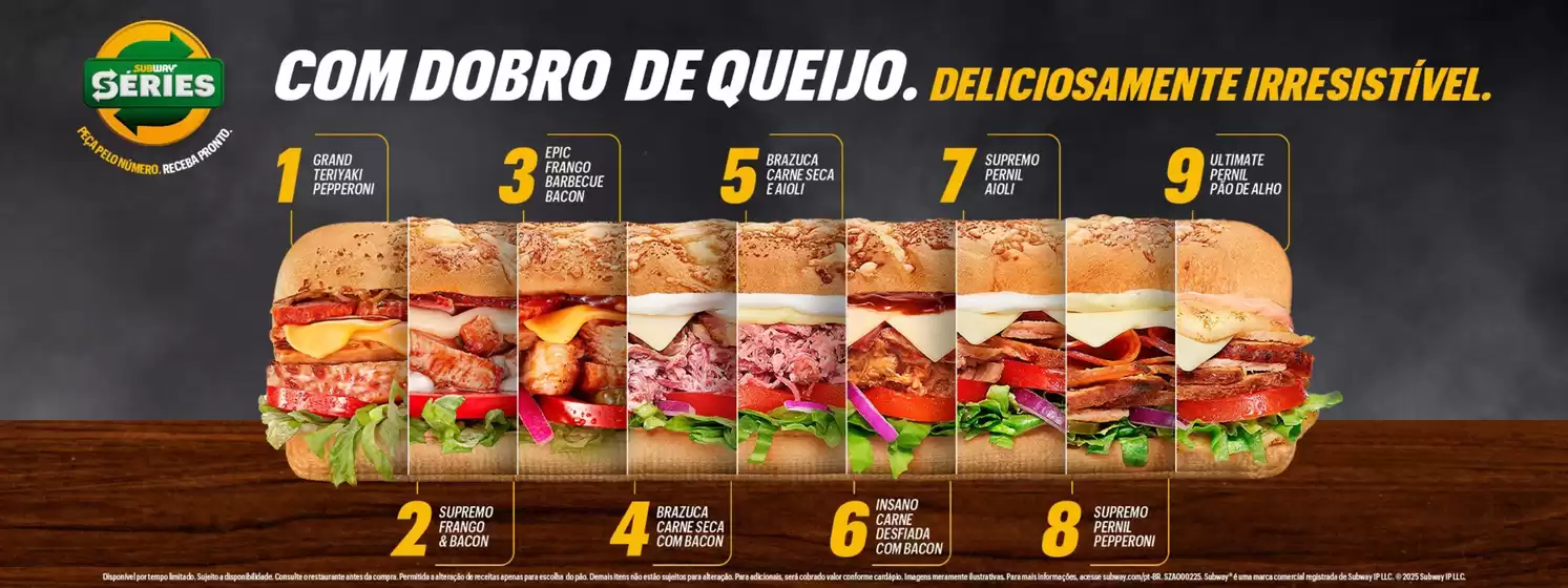 Catálogo Subway | Com Dobro De Queijo | 2025-12-02T00:00:00.000Z - 2025-12-16T00:00:00.000Z
