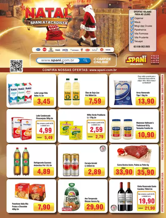 Catálogo Spani Atacadista em Diadema | Grandes descontos em produtos selecionados | 2025-12-02T00:00:00.000Z - 2025-12-08T00:00:00.000Z
