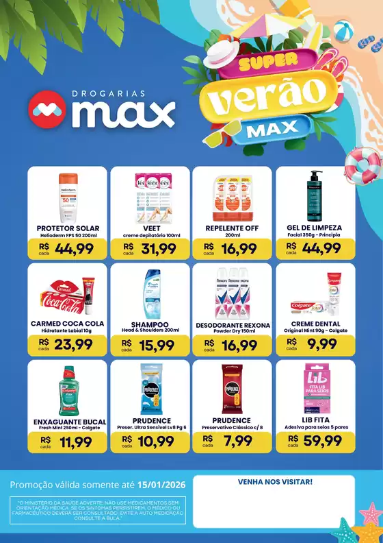 Catálogo Drogarias Max | Super Verao Max ! | 2025-12-03T00:00:00.000Z - 2026-01-15T00:00:00.000Z