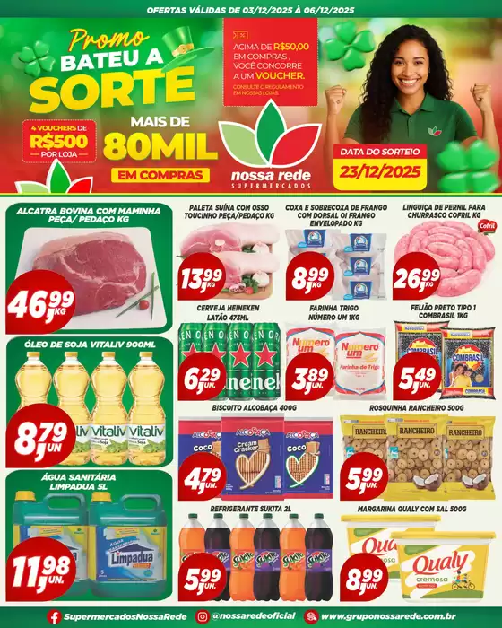 Catálogo Nossa Rede Supermercados em Curitiba | Bateu a Sorte | 2025-12-03T00:00:00.000Z - 2025-12-23T00:00:00.000Z