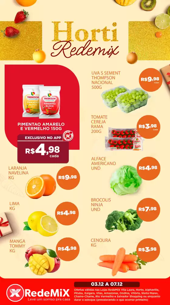 Catálogo Rede Mix em Curitiba | Hortifruti Rede Mix  | 2025-12-03T00:00:00.000Z - 2025-12-07T00:00:00.000Z