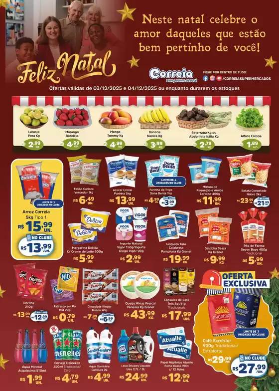 Catálogo Supermercados Correia em Jundiaí | Feliz Natal | 2025-12-03T00:00:00.000Z - 2025-12-09T00:00:00.000Z