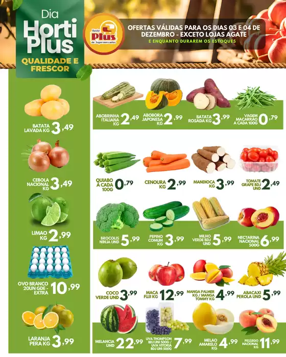 Catálogo Rede Plus Supermercados em Jundiaí | Dia Do Horti Plus | 2025-12-03T00:00:00.000Z - 2025-12-04T00:00:00.000Z