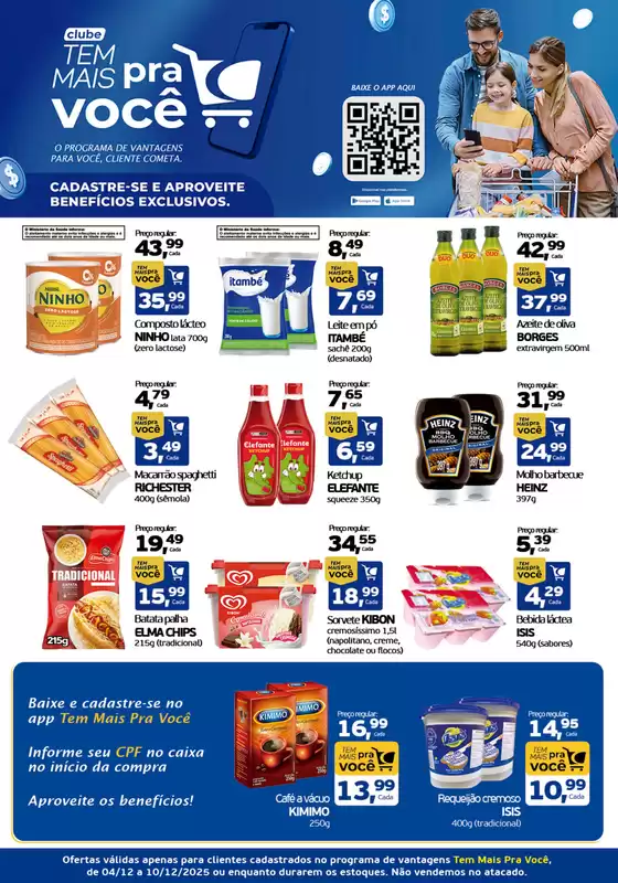 Catálogo Cometa Supermercados em Carapicuíba | Clube Tem Mais Pra Você | 2025-12-04T00:00:00.000Z - 2025-12-10T00:00:00.000Z