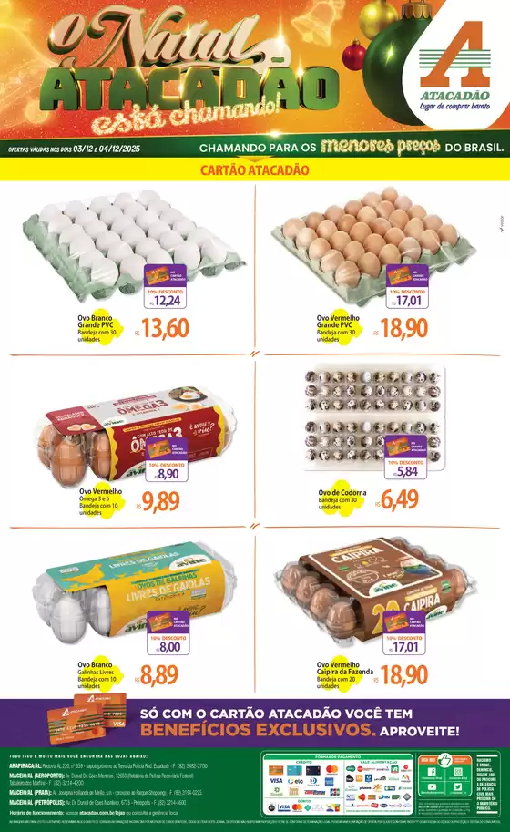 Catálogo Atacadão em Brejo Alegre | Atacadão - Cartão Atacadão | 2025-12-04T00:00:00.000Z - 2025-12-04T00:00:00.000Z