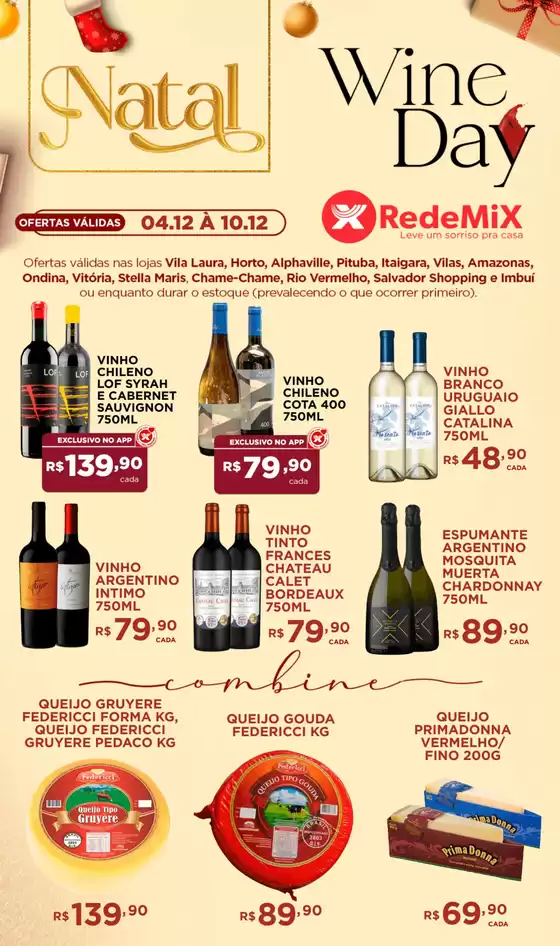 Catálogo Rede Mix em Sobral | Wine Day Rede Mix | 2025-12-04T00:00:00.000Z - 2025-12-10T00:00:00.000Z