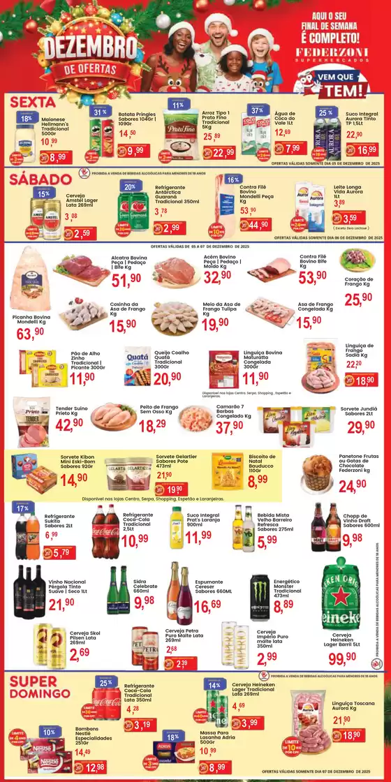 Catálogo Federzoni Supermercados em Santo André | Dezembro Ofertas | 2025-12-05T00:00:00.000Z - 2025-12-07T00:00:00.000Z