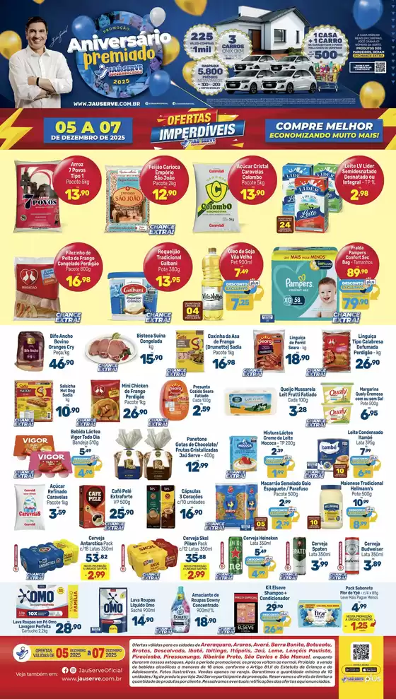 Catálogo Supermercados Jaù Serve em Congonhas | Ofertas Imperdíveis | 2025-12-05T00:00:00.000Z - 2025-12-07T00:00:00.000Z