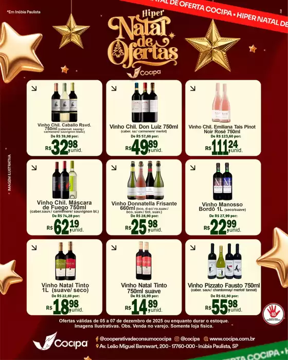 Catálogo Cocipa em Congonhas | Grandes descontos em produtos selecionados | 2025-12-05T00:00:00.000Z - 2025-12-07T00:00:00.000Z