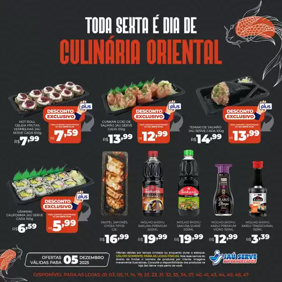 Catálogo Supermercados Jaù Serve em Congonhas | Culinária oriental | 2025-12-05T00:00:00.000Z - 2025-12-05T00:00:00.000Z