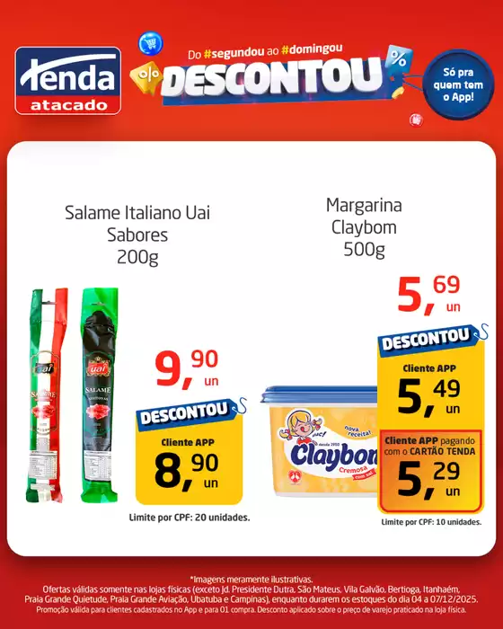 Catálogo Tenda Atacado em Congonhas | Descontou | 2025-12-05T00:00:00.000Z - 2025-12-07T00:00:00.000Z