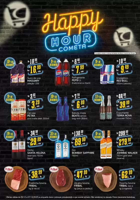 Catálogo Cometa Supermercados em Santo André | HAPPY HOUR COMETA | 2025-12-05T00:00:00.000Z - 2025-12-07T00:00:00.000Z
