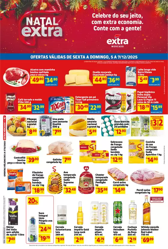 Catálogo Extra em Santo Anastácio | Pechinchas e ofertas atuais | 2025-12-05T00:00:00.000Z - 2025-12-07T00:00:00.000Z