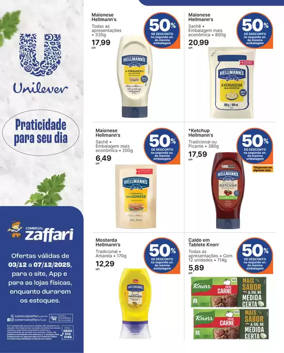Catálogo Comercial Zaffari em São Paulo | ESPECIAL UNILEVER | 2025-12-05T00:00:00.000Z - 2025-12-07T00:00:00.000Z