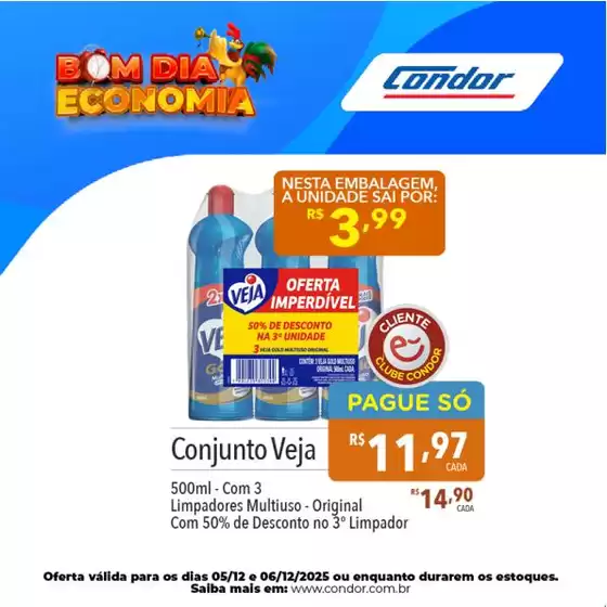 Catálogo Supermercados Condor em São Paulo | Ofertas e promoções atuais | 2025-12-05T00:00:00.000Z - 2025-12-06T00:00:00.000Z