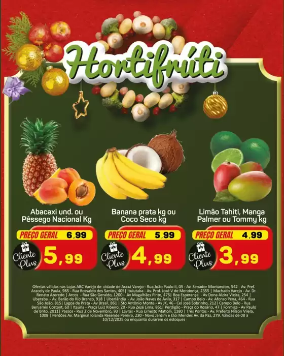 Catálogo Supermercados ABC em Camaçari | Hortifruti | 2025-12-09T00:00:00.000Z - 2025-12-10T00:00:00.000Z