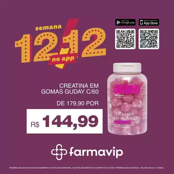 Catálogo Farmavip em Petrolina | Descontos e promoções | 2025-12-03T00:00:00.000Z - 2025-12-15T00:00:00.000Z