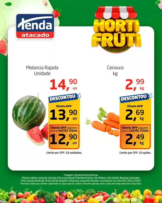 Catálogo Tenda Atacado em São Bernardo do Campo | Hortifruti | 2025-12-10T00:00:00.000Z - 2025-12-10T00:00:00.000Z