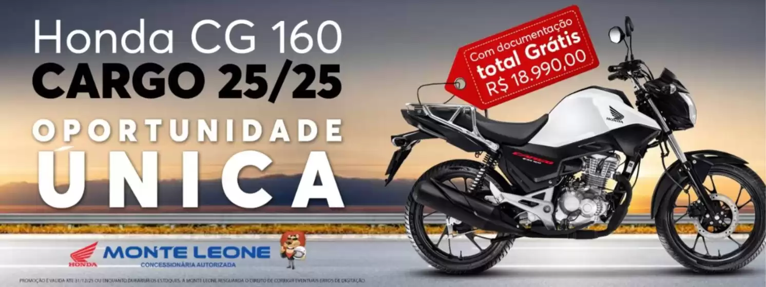 Catálogo Monte Leone Motos em São João Nepomuceno | Ofertas Monte Leone Motos | 2025-12-10T00:00:00.000Z - 2025-12-31T00:00:00.000Z
