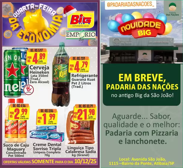 Catálogo Big Supermercados em Cocal do Sul | Quarta-feira da Economia | 2025-12-10T00:00:00.000Z - 2025-12-10T00:00:00.000Z