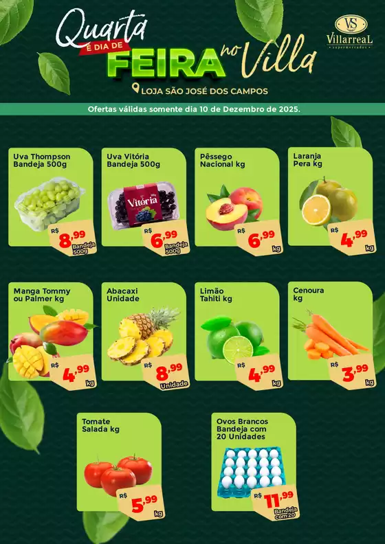 Catálogo Villarreal Supermercados em Santo André | E Dia De Feira | 2025-12-10T00:00:00.000Z - 2025-12-10T00:00:00.000Z