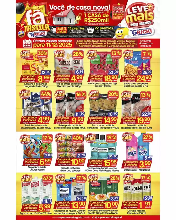 Catálogo Supermercados Gricki em Campinas | Encarte Supermercados Gricki | 2025-12-11T00:00:00.000Z - 2025-12-11T00:00:00.000Z